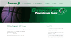 Desktop Screenshot of basketballpei.ca